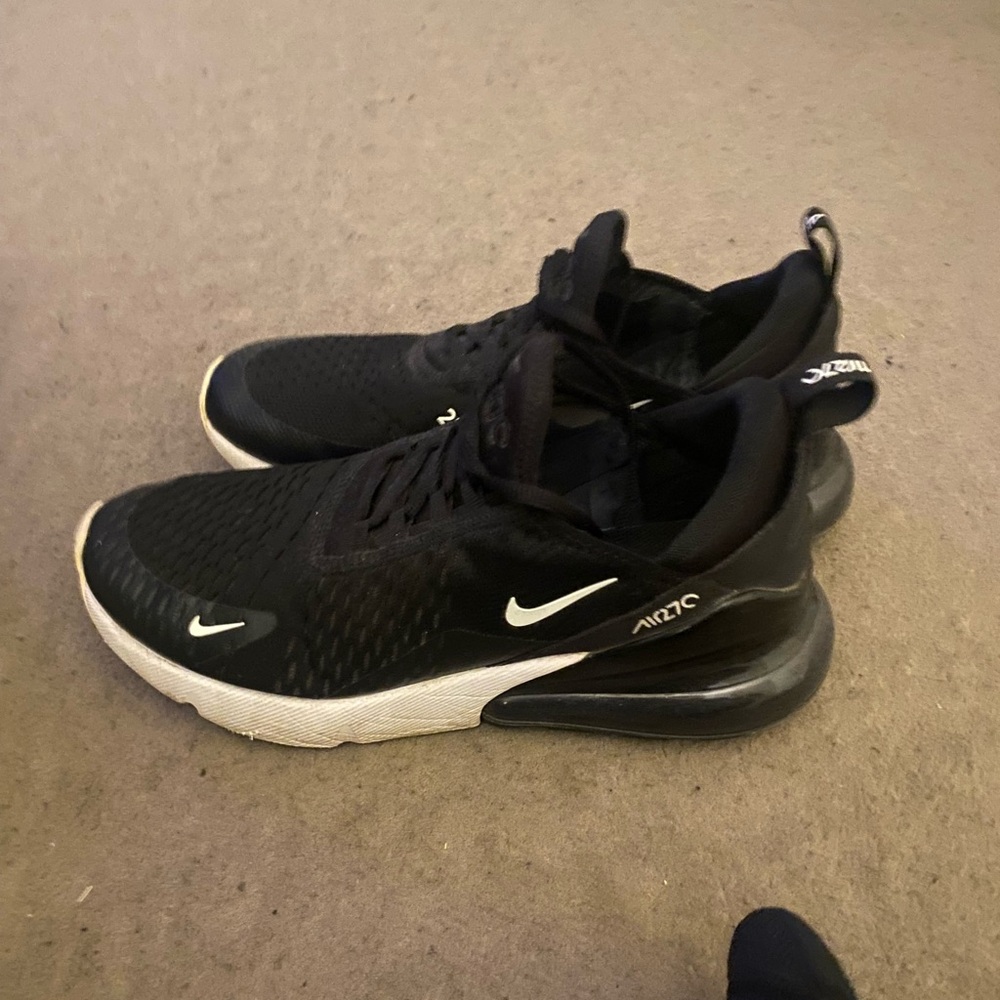 Nike Air Max 270 Black and White Men's Athletic Shoes